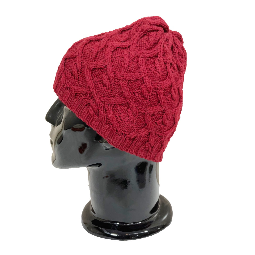 Wool Cap | Unisex | 100% Wool |Red Alert - Mojopanda Organic Store