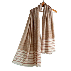 Woolen Stoles & Shawls | Beige | 100x200 CM | - Mojopanda Organic Store