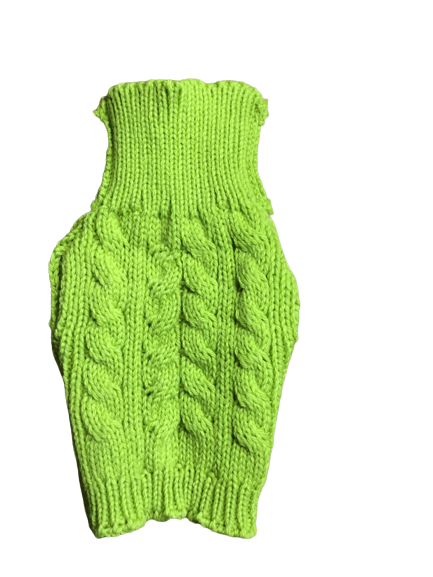 100% Wool | Dog Sweater | Colour : Wattle | Size XL
