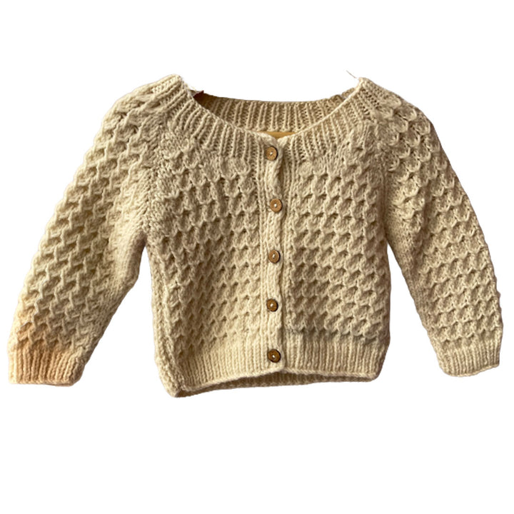 Cardigan | Hand Knit 100% Wool | 9 Months
