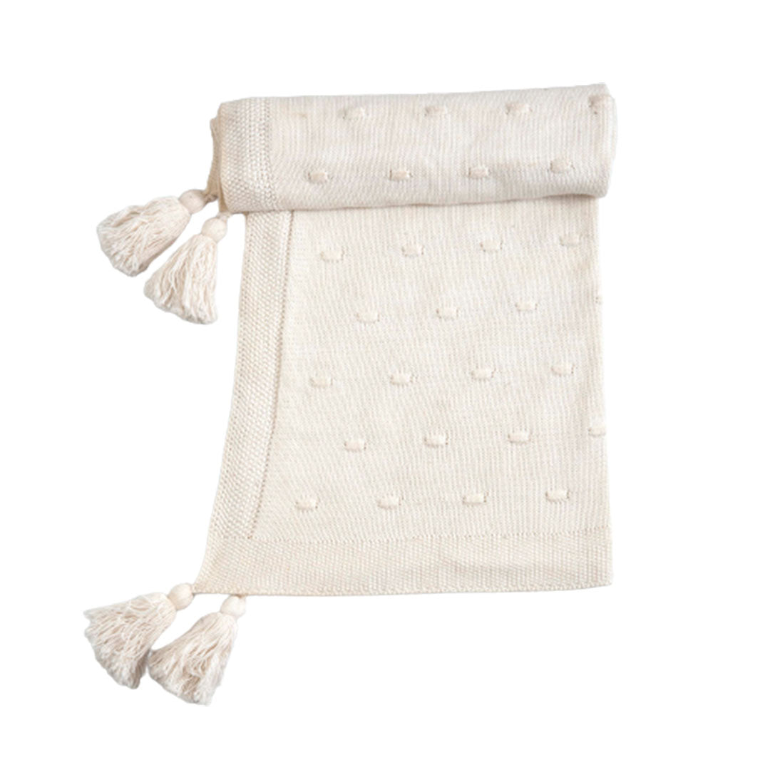 Knitted AC Blanket/Quilt for Baby | 100% Cotton| Reversible