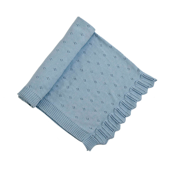 Knitted AC Blanket/Quilt for Baby | 100%  Cotton|  Reversible