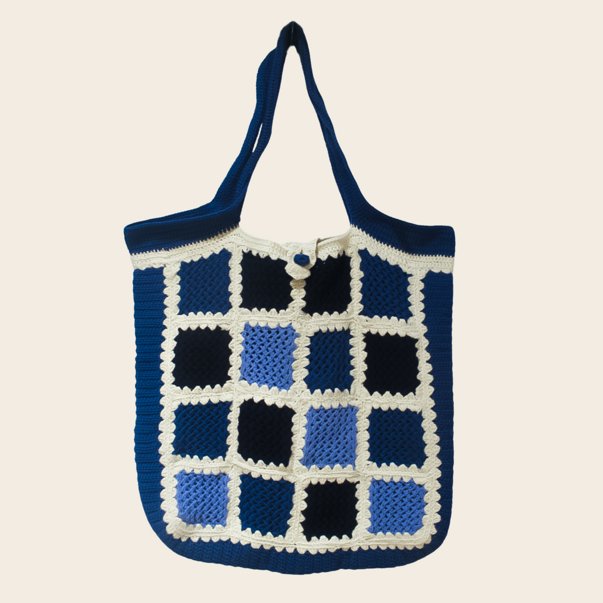 Cara Tote Bag – Handknitted Eco-Friendly Crochet Tote for Women | Timeless Design - Mojopanda Organic Store