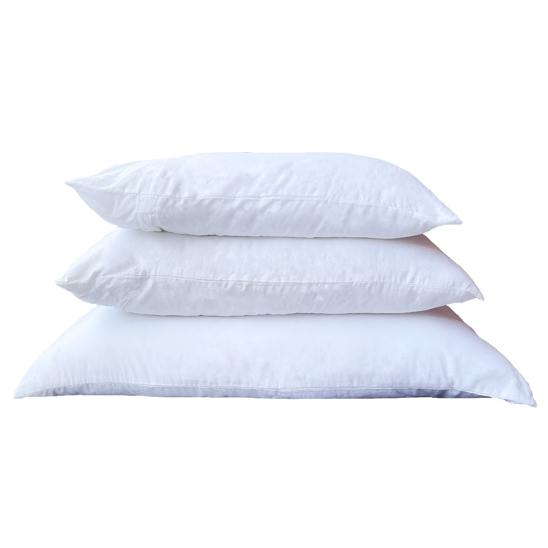 Cotton Pillow with Wool Infill