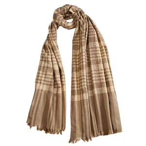 Woolen Stoles & Shawls | Beige| 100x200 Cm| - Mojopanda Organic Store