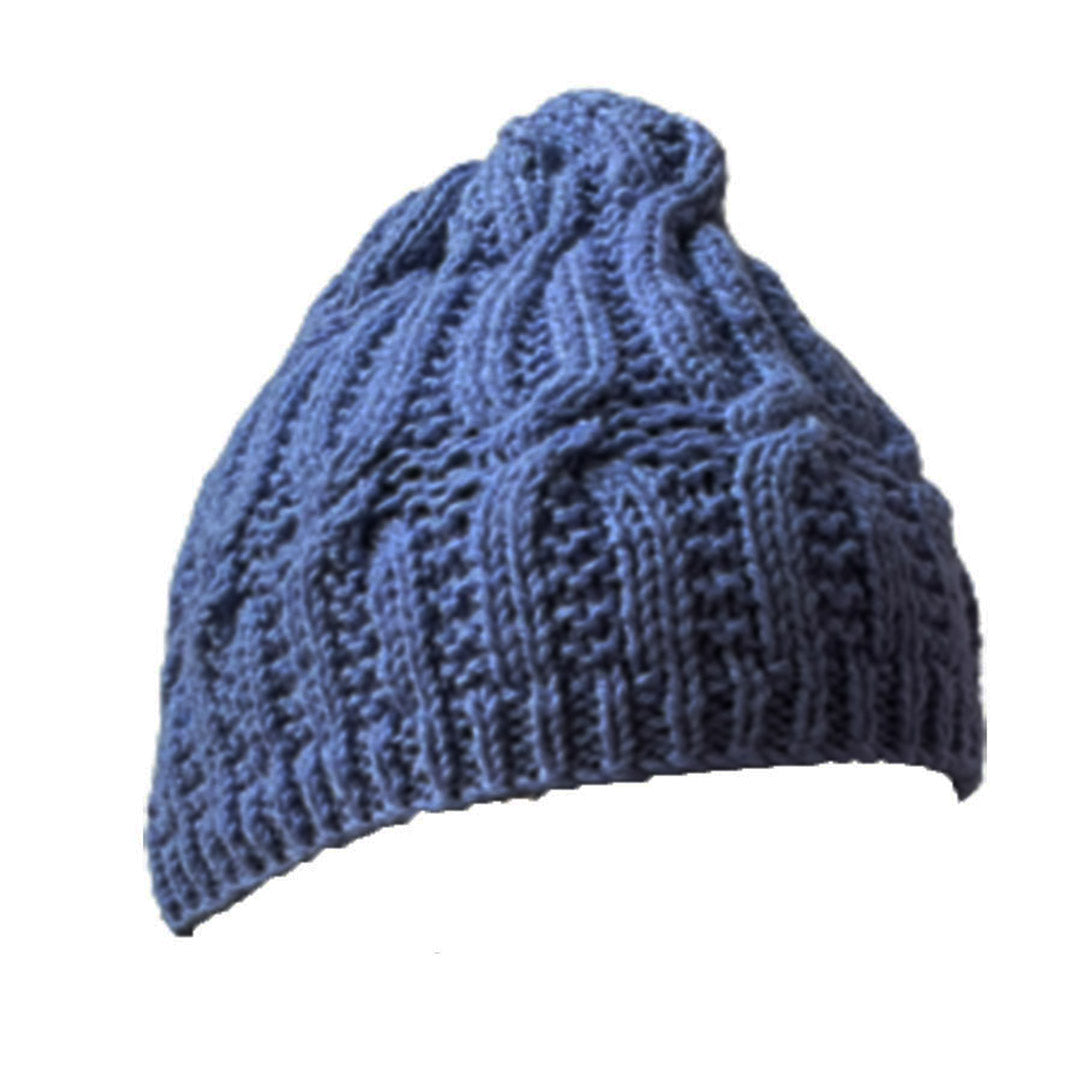 Wool Cap| Unisex | 100% Wool | Wild Blue - Mojopanda Organic Store