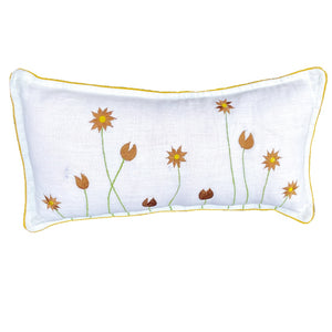 Cushion Cover With Embroidery | 100% hemp fabric - Mojopanda Organic Store