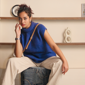 Ame Pullover – Cozy, Handknitted Wool for Modern Women - Mojopanda Organic Store