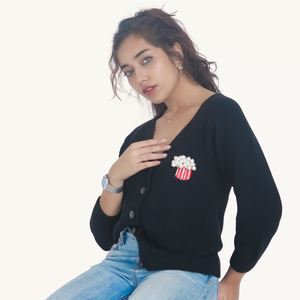 Noa Cardigan – Cozy, Warmth, and Affection in Handknitted Wool - Mojopanda Organic Store