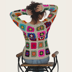 Nanami Woolen Cardigan – Elegant, Sophisticated, Handknitted - Mojopanda Organic Store