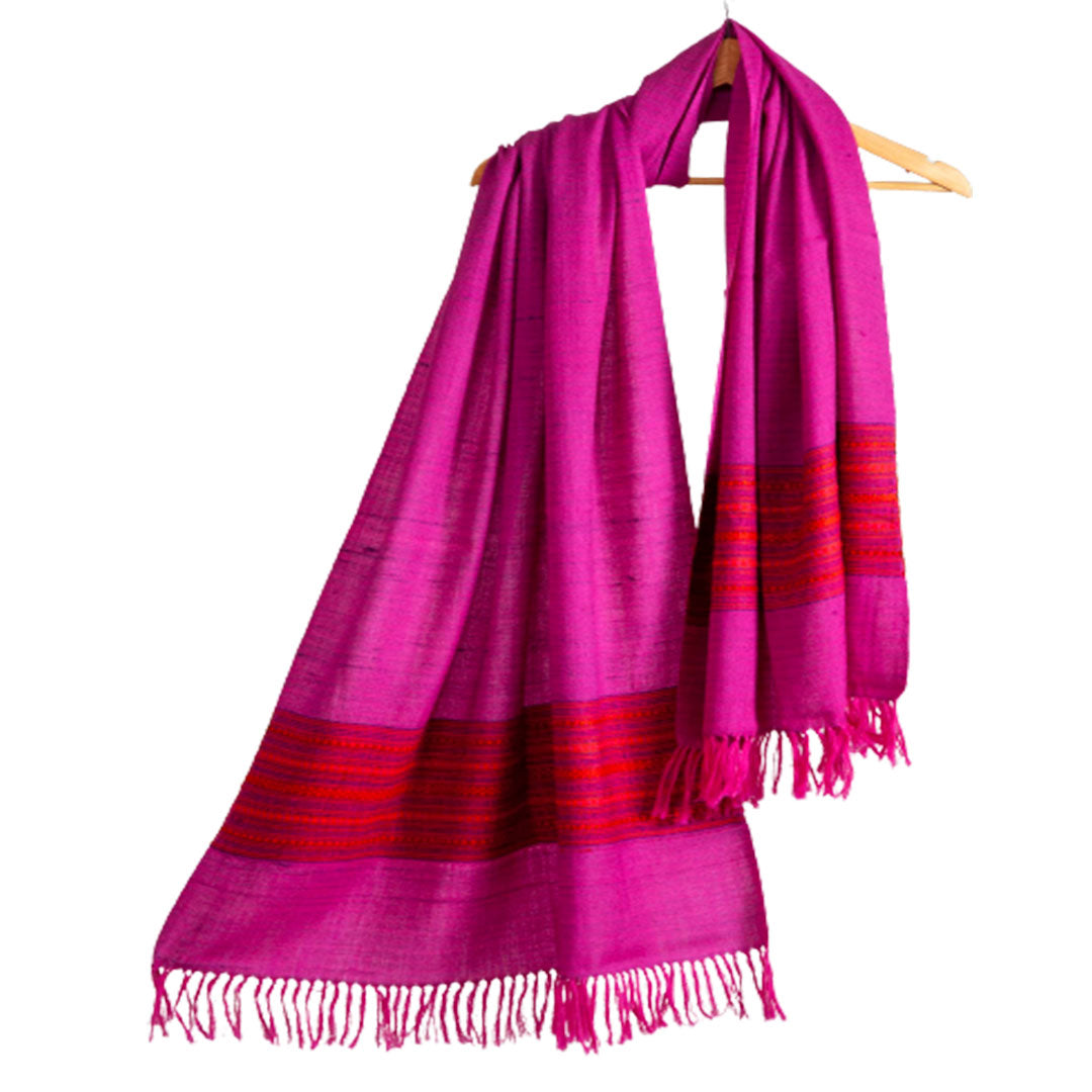 Woolen Stoles & Shawls | Multi | 75x200 CM | - Mojopanda Organic Store