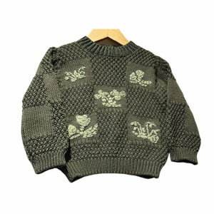 Baby Pullover Green - Mojopanda Organic Store