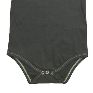 Organic Cotton Romper for infant Black color - Mojopanda Organic Store