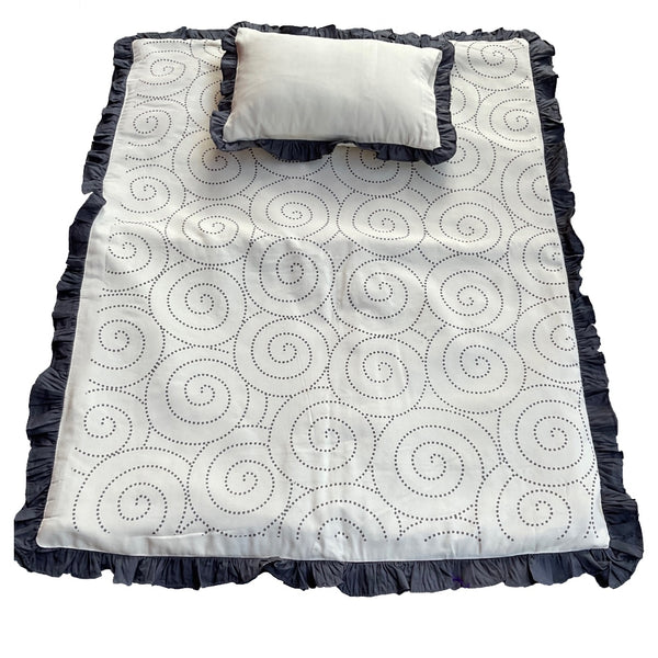 Organic Wool - Bedding set | Eri Sil |  Screen Printed | Wool Infill