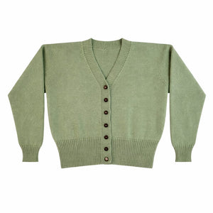 Organic Wool | Cardigan- Peppermint Green | - Mojopanda Organic Store