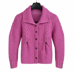 Organic Wool | Cardigan | Mauve Pink - Mojopanda Organic Store