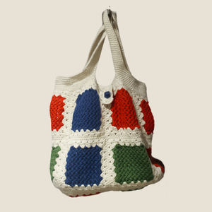 Rosie Tote Bag – Eco-Friendly, Handcrafted Crochet Elegance for Women - Mojopanda Organic Store