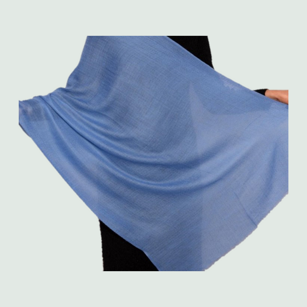 Aventurine Blue Pashmina Stole | 100% Cashmere | For Women - Mojopanda Organic  Store