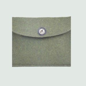 Green Laptop Sleeves/Cover | 100% Organic Wool - Mojopanda Organic Store