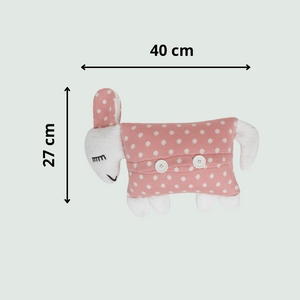 Blossom / Knitted Cushion with Cover for Baby | 100% Premium Cotton - Mojopanda Organic Store
