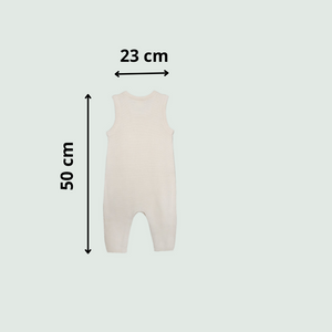 Ivory Baby Romper | 100% Organic Cotton - Mojopanda Organic Store