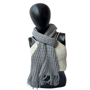 Muffler & Neck Warmer | Ultimate Grey | 100% Premium Wool - Mojopanda Organic Store