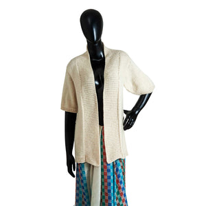Organic Wool | Cardigan | Ivory - Mojopanda Organic Store