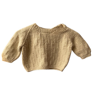 Organic Wool | Pullover | Ivory | 12 Months - Mojopanda Organic Store