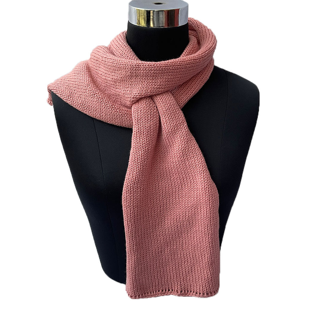 Mufflers & Neck Warmer | Dark Salmon | 100% Premium Wool | For Women