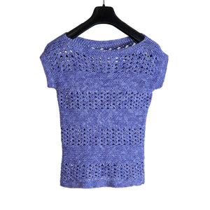 Organic Cotton | Top- Crochet | Purple - Mojopanda Organic Store