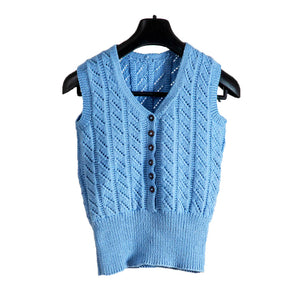 Organic Wool | Cardigan | Wild Blue - Mojopanda Organic Store