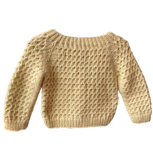Ivory Cardigan for Boys | 100% Organic Wool - Mojopanda Organic Store