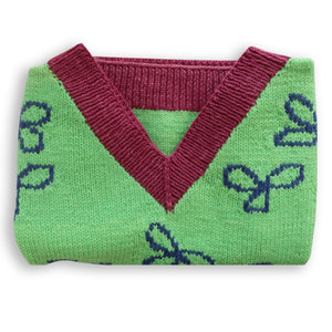 Organic Wool | Top Flowery | Multi Color - Mojopanda Organic Store