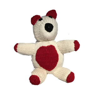 Teddy Bear Hand Knitted Stuffed/Plush/Soft Toy | 100% Organic | Health-pro - Mojopanda Organic Store