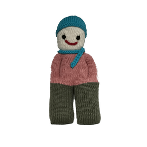 Mr. Happy - The Doll Hand Knitted Stuffed/Plush/Soft Toy | 100% Organic | Health-pro - Mojopanda Organic Store