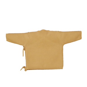 Tan Wrap Jacket for Baby | 100% Organic Cotton - Mojopanda Organic Store