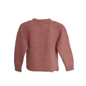 Peach Angrakha Sweater for Baby I 100% Organic Cotton - Mojopanda Organic Store