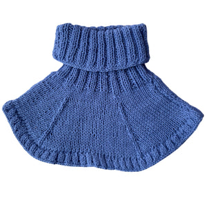 Neck Warmers & Mufflers | Wild Blue | 100% premium Wool | For Women - Mojopanda Organic Store