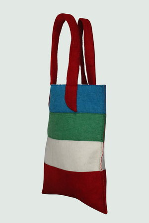 Rang Birangi Jhola | 100% Organic Wool - Mojopanda Organic Store