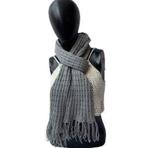 Muffler & Neck Warmer | Ultimate Grey | 100% Premium Wool - Mojopanda Organic Store