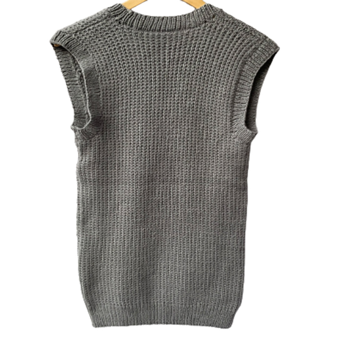 Pullover V Neck Half Sleeve - Ultimate Grey | For Men | 100% Organic Wool - Mojopanda Organic Store