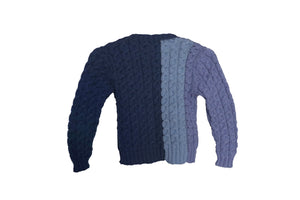 Shades of Grey - Round Neck Pullover I 100% Organic Wool - Mojopanda Organic Store