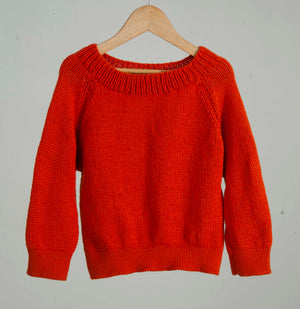 Organic Wool | Pullover | Grenadier | Size- 5 Years - Mojopanda Organic Store