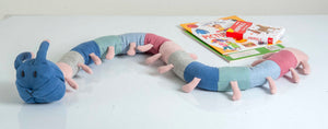 Snake Knitted Multicolor Stuffed/Plush/Soft Toy | 100% Premium Cotton - Mojopanda Organic Store