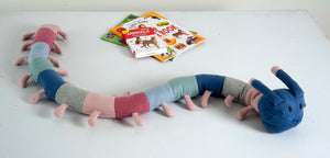 Snake Knitted Multicolor Stuffed/Plush/Soft Toy | 100% Premium Cotton - Mojopanda Organic Store