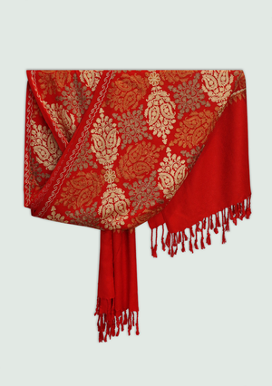 Odhni Embroidered | Stoles & Shawls - Mojopanda Organic Store