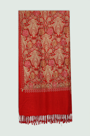 Odhni Floral Motif - Embroidered - Multi color | Stoles & Shawls - Mojopanda Organic Store