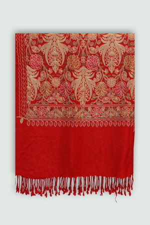 Odhni Floral Motif - Embroidered - Multi color | Stoles & Shawls - Mojopanda Organic Store