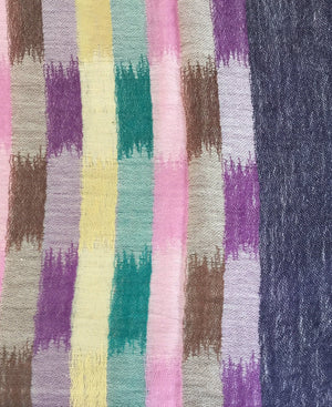 Multicolor Striped Stole | 100% Wool - Mojopanda Organic Store
