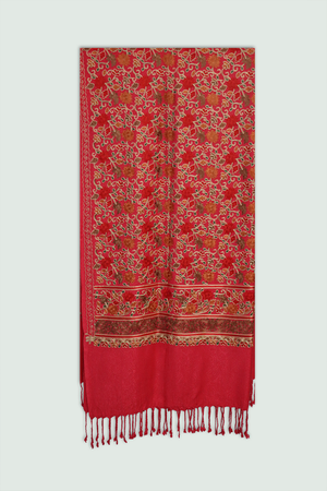 Odhni Floral Motif - Embroidered - Multi color | Stoles & Shawls - Mojopanda Organic Store